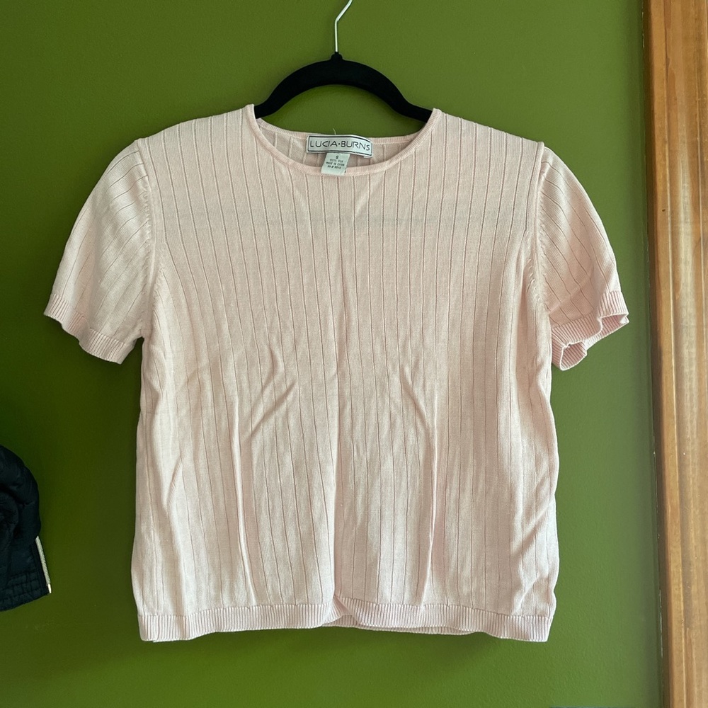 Light pink top